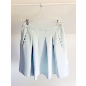 LOFT Pintuck A-line Skirt in Mint